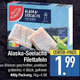 E-Center GUT&GUNSTIG Alaska-Seelachs Filettafeln Angebot
