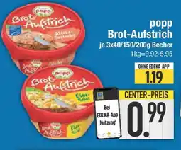 E-Center popp Brot-Aufstrich Angebot