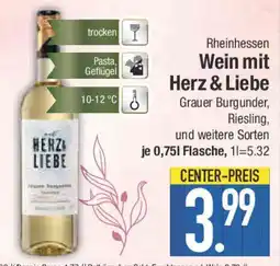 E-Center Rheinhessen Wein mit Herz & Liebe Angebot
