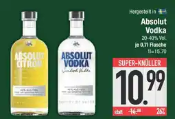 E-Center Absolut Vodka Angebot