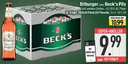 E-Center Bitburger oder Beck's Pils Angebot
