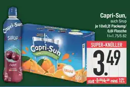 E-Center Capri-Sun, auch Sirup Angebot