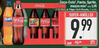 E-Center Coca-Cola, Fanta, Sprite, mezzo mix oder Lift Angebot