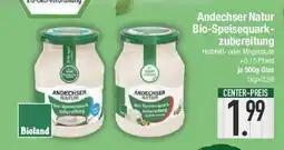 E-Center Andechser Natur Bio-Speisequark- zubereitung Angebot