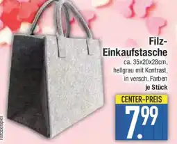 E-Center Filz- Einkaufstasche Angebot