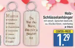 E-Center Holz- Schlüsselanhänger Angebot