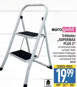 E-Center eurogold Trittleiter ,,SUPERMAX PLUS 2 Angebot