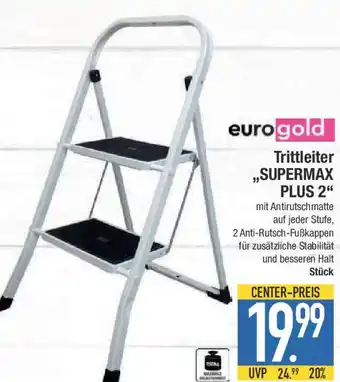 E-Center eurogold Trittleiter ,,SUPERMAX PLUS 2 Angebot