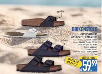 E-Center BIRKENSTOCK Damen/Herren Tieffußbett-Pantoletten Angebot