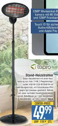 E-Center tepro Stand-Heizstrahler Angebot