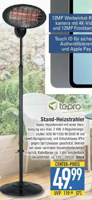 E-Center tepro Stand-Heizstrahler Angebot
