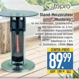 E-Center tepro Stand-Heizstrahler ,,Monterey" Angebot