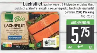 E-Center Lachsfilet Angebot