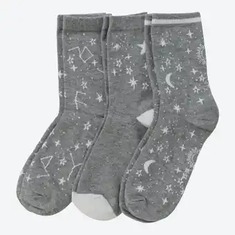 NKD Damen-Socken mit Sternzeichen, 3er-Pack Angebot