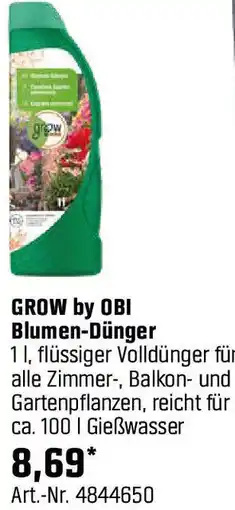 OBI GROW by OBI Blumen-Dünger Angebot