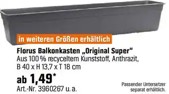 OBI Florus Balkonkasten „Original Super" Angebot