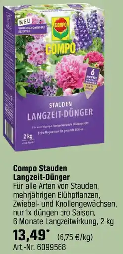 OBI Compo Stauden Langzeit-Dünger Angebot