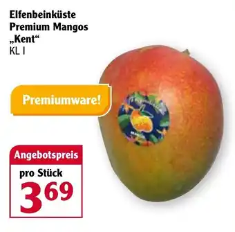 Globus Elfenbeinküste Premium Mangos ,,Kent" Angebot