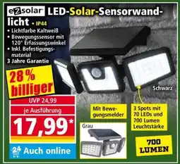 Norma ezsolar LED-Solar-Sensorwandlicht Angebot
