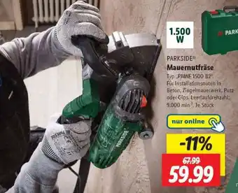 Lidl PARKSIDE Mauernutfräse Angebot