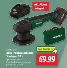 Lidl PARKSIDE Akku-Poliermaschinen-Starterset 20 V Angebot