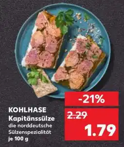 Kaufland KOHLHASE Kapitänssülze Angebot