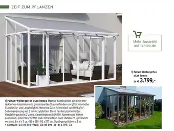 Tchibo Palram Wintergarten San Remo Angebot