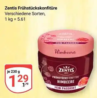 Globus Zentis frühstückskonfitüre Angebot