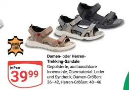 Globus Echtes leder damen- oder herren-trekking-sandale Angebot
