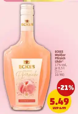 PENNY Eckes weißer pfirsich likör Angebot