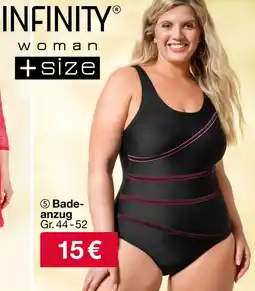 Woolworth INFINITY woman size Badeanzug Angebot