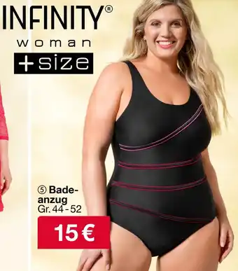 Woolworth INFINITY woman size Badeanzug Angebot