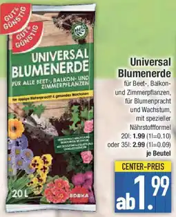 E-Center Gut & Günstig Universal Blumenerde Angebot