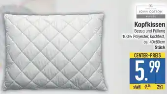 E-Center JOHN COTTON Kopfkissen Angebot