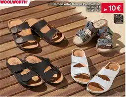 Woolworth Damen oder Herren Pantoletten Angebot