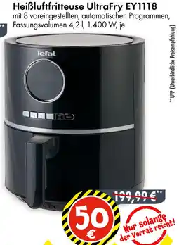 TEDi Tefal Heißluftfritteuse UltraFry EY1118 Angebot