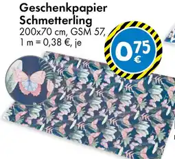 TEDi Geschenkpapier Schmetterling Angebot