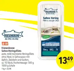 CITTI Markt Friesenkrone Sahne-Heringsfilets Angebot