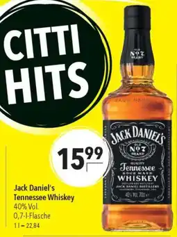 CITTI Markt Jack Daniel's Tennessee Whiskey Angebot