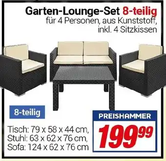 CENTERSHOP Garten-Lounge-Set 8-teilig Angebot