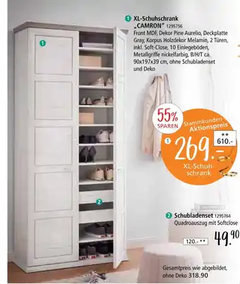 Zurbrüggen Camron xl-schuhschrank oder schubladenset Angebot