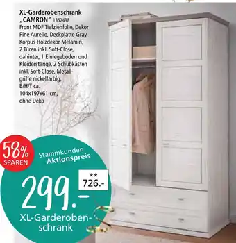 Zurbrüggen Camron xl-garderobenschrank Angebot