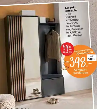 Zurbrüggen Voleo kompaktgarderobe Angebot