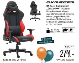 Zurbrüggen Dxracer dx racer gamingstuhl „gladiator“ Angebot