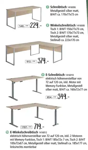 Zurbrüggen Schreibtisch Angebot