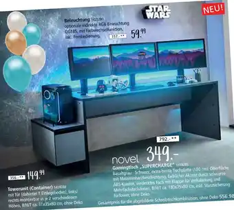 Zurbrüggen Novel beleuchtung oder towerunit (container) oder gamingtisch supercharge Angebot