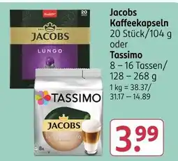 Rossmann Jacobs jacobs kaffeekapseln oder tassimo Angebot