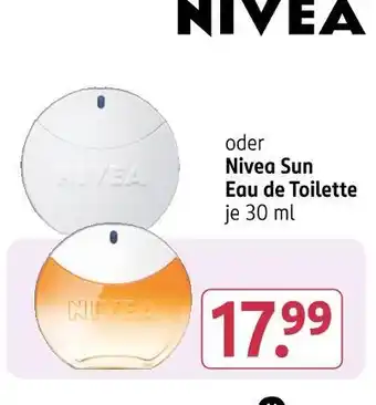 Rossmann Nivea nivea eau de toilette oder nivea sun eau de toilette Angebot