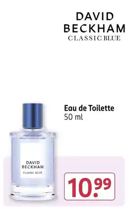 Rossmann David beckham classic blue eau de toilette Angebot