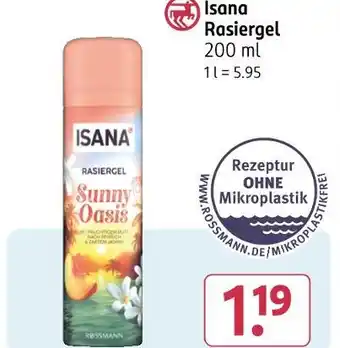 Rossmann Isana rasiegel sunny oasis Angebot